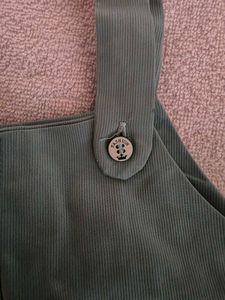 Sage Green Overall Dungaree Dress 6-9month