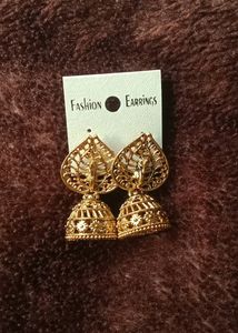 Golden Ethnic Earing