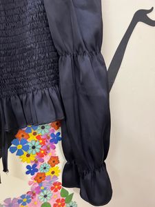 Black Top With Free Earrings
