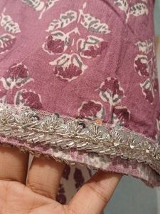 Mauve Paisley Print Top &amp; Pants Set