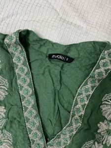 V Neck Flared Kurtha