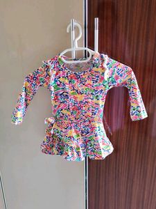 Multi Colored Frock For Babies
