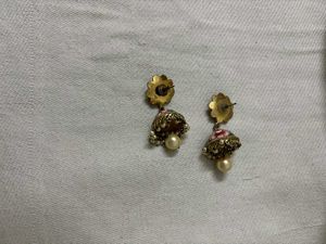 Floral Jhumka Earrings