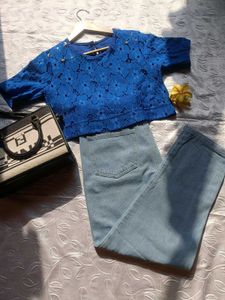 Designer Crop Top 💙