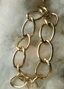 Classy Gold Pleated Bracelet