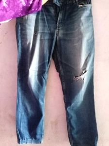 Distressed Denim Jeans