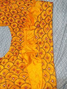 Embroidered Yellow Blouse