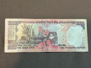 1000 Rs Signed By D Subbarao Low Serial 000571
