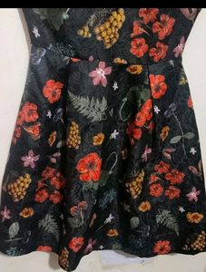 Multi Floral Printed Dress For 32 Bust