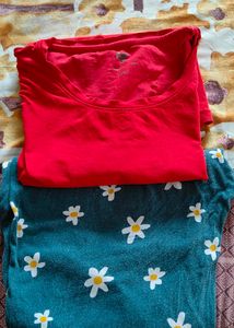Beautiful Co-ord Set Vth 2 Night Dresses