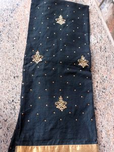 Z Black Wedding Kurti Dupatta Set