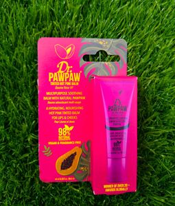 Pawpaw Tinted Hot pink Lipbalm