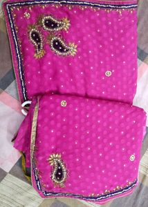 Beautiful Saree With Embroidery