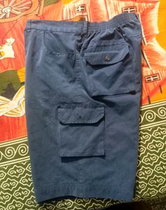 Blue Cargo Shorts