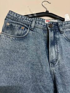 Acid Wash Straight Leg Jeans