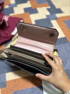 A Pink&amp; Brown Sling Bag