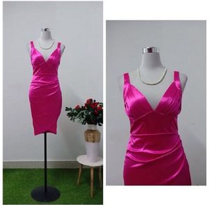 Fushia Pink Corset Bodycon Dress