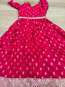 Pink Embroidered Anarkali Suit