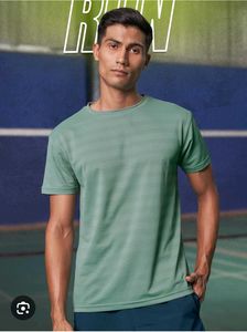 👕 Men&#39;s Solid Performance Sports T-Shirt – Green
