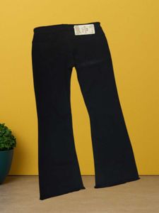 M@68 Size-30 Black Flare Jeans &amp; Lace Top Set