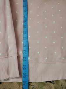 Cute Polka Dot Sweatshirt women's L size