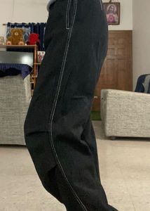 Max Black Baggy Parachute Jean&#39;s
