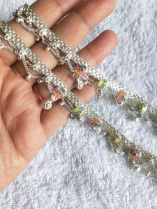 Pure Silver Anklets with Bells