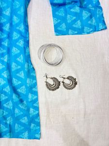 Boho Blue Short Pinteresty Kurti
