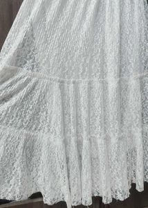 Flared Midi White skirt Korean/Vintage