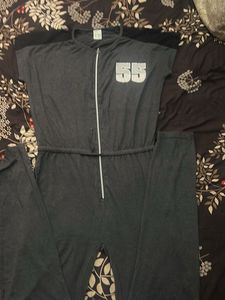 Gray Jumpsuit with '55'