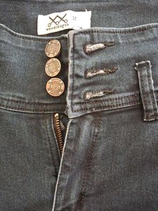 Dark Wash High-Waisted Jeans