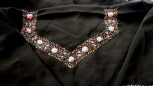 Beautiful Hand Embroiderd Multicolored Beadswork