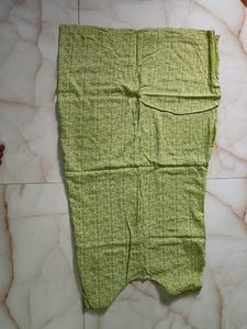 Vintage Lime Green Print Dress