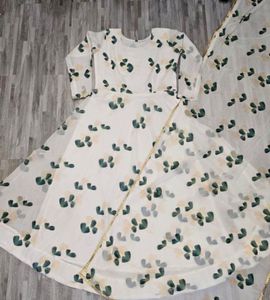 Elegant Floral Anarkali Suit