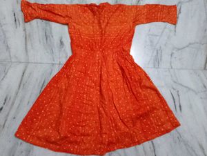 Chic Orange Dress