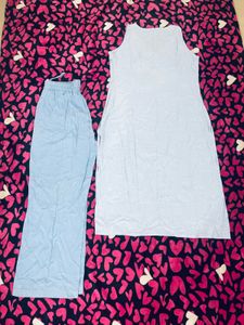 Premium cotton Blue Kurta Set