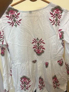Floral Print Short Kurti