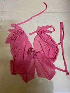 Halter Neck Ruffle Top
