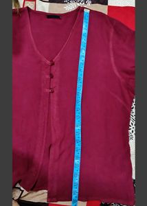 Beautiful Wine Colour Short Shrug..