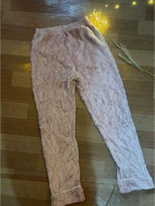 Cozy Pink Fuzzy Lounge Pants