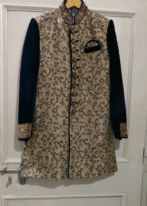 Khalhi + Navy Blue Jodhpuri