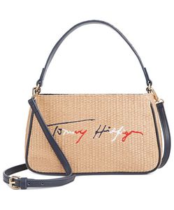 Tagged Tommy Hilfiger Natural Woven Shoulder Bag