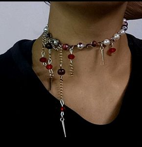 Bloody Vampy Drip Goth Necklace