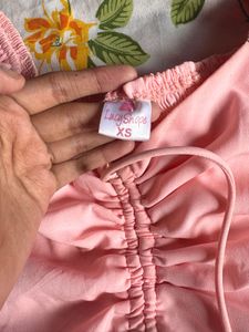 Pink Puff Sleeve Top
