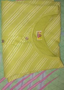 Striped Green Kurta
