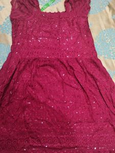 A gorgeous chikankari kurti