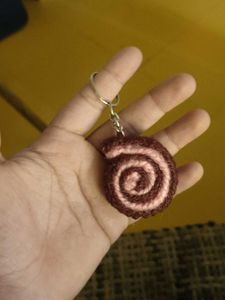 Crochet Swirl Keychain
