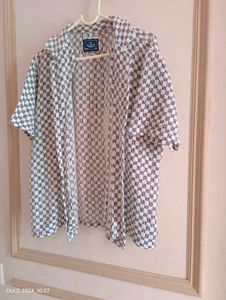 Black And Cream Colour Shirt For Men