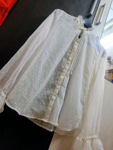 Long White Transparent Shirt