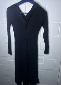 Elegant Black Midi Dress